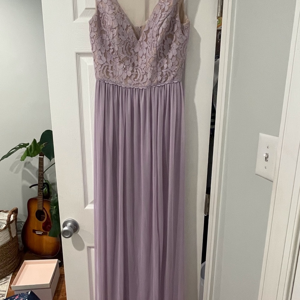 Soft Lavender Bridesmaid Gown